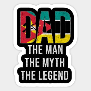 Mozambican Dad The Man The Myth The Legend - Gift for Mozambican Dad With Roots From Mozambican Sticker